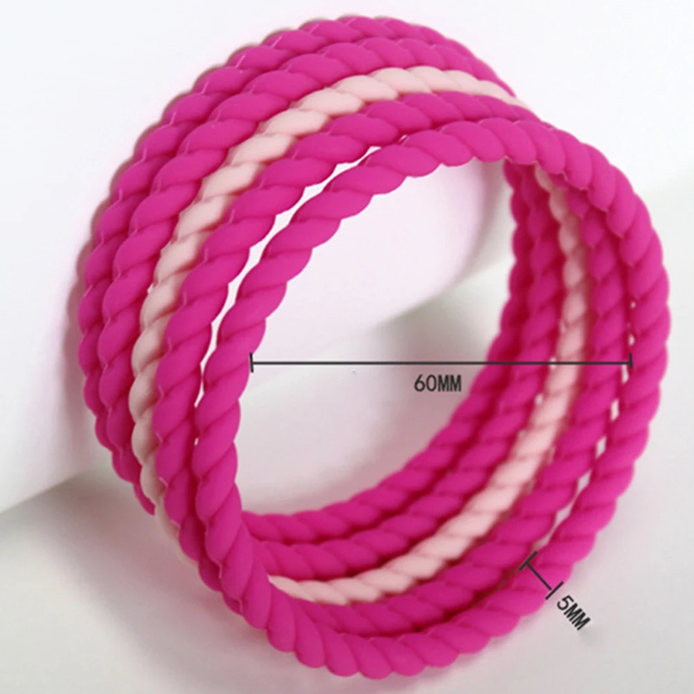 Женский Силиконовый браслет с цепочкой модный спортивный ювелирное изделие в