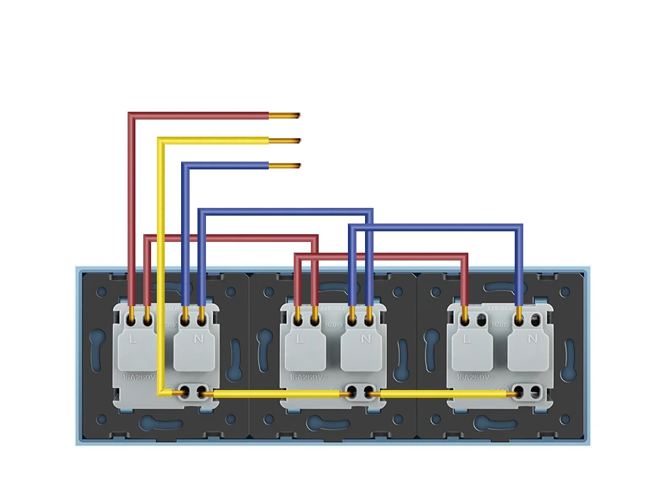 

Livolo Israel Power Socket, Outlet Panel, Wall Power Outlet Without Plug,Toughened Glass,AC 100~250V 16A,C7C3IL-11/12/15