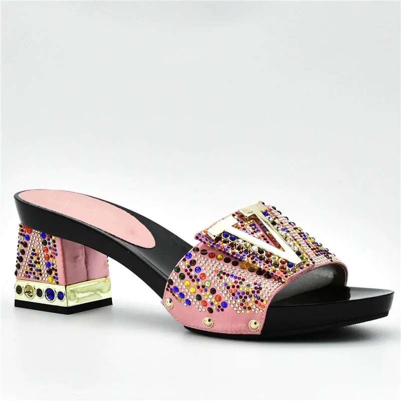 Новый Модный комплект из обуви и сумки в африканском стиле 2018 итальянских