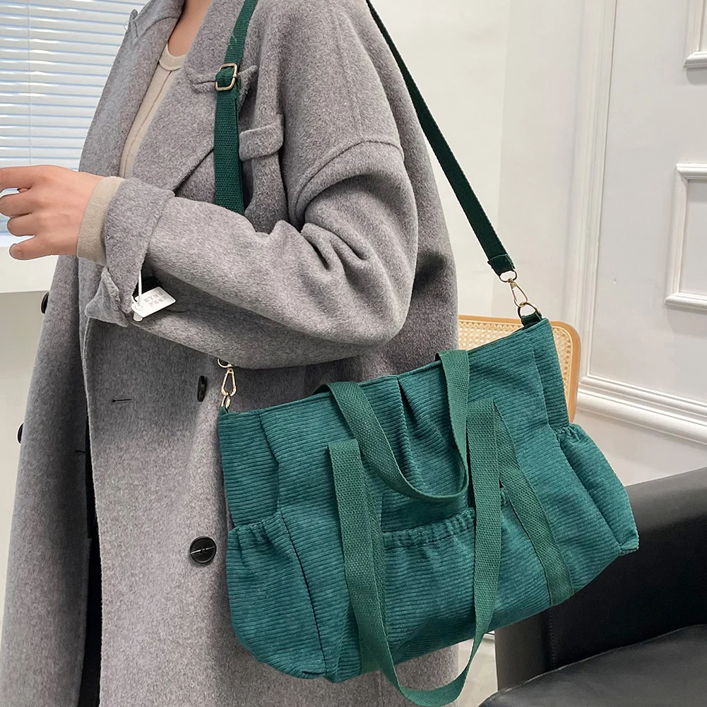 

Винтажные женские сумки через плечо, повседневные вельветовые однотонные сумки-мессенджеры, повседневные женские аксессуары