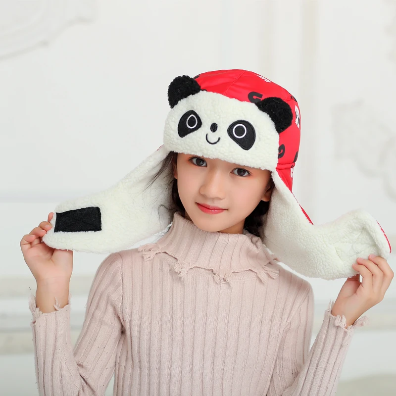 Шапки бомберы Foux детские шапки ушанки для мальчиков и девочек Милая зимняя