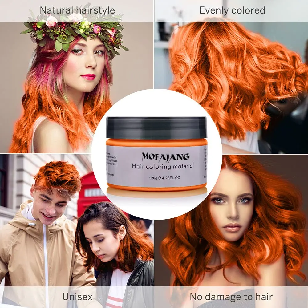 Hair Color Wax Temporary Cream Pomades Instant Wash For Men And Women Disposable Dye | Красота и здоровье