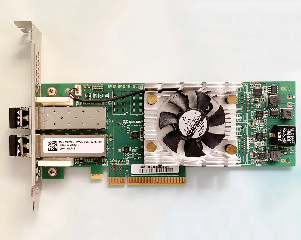 

New/Pulled 1KK8W 3PCN3 9J1RG 7JKH4 H8T43 QLE2662 16GB Dual Port FC Adapter 01KPGF 6RWGP