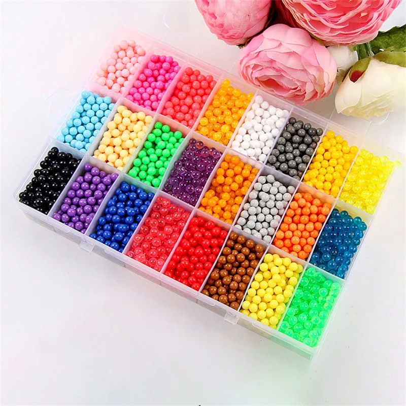 аквабитс aquabeads бусины Новые DIY набор для творчества шарики распылители воды 6000 шт.