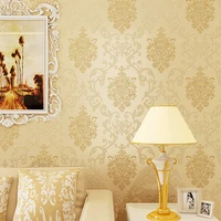 0 53m x 10m european style 3d noble luxury non woven wallpaper living room bedroom hotel non self adhesive high end wall sticker