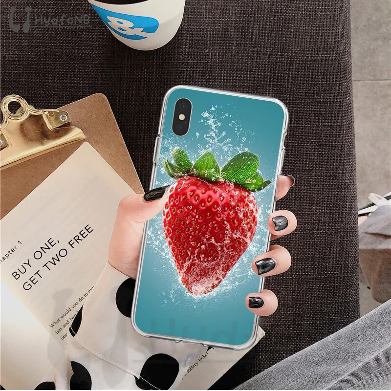 LJHYDFCNB INS fruit lemon orange Smart Cover Soft Shell Phone Case for iPhone 11 pro XS MAX 8 7 6 6S Plus X 5 5S SE XR cover | Мобильные