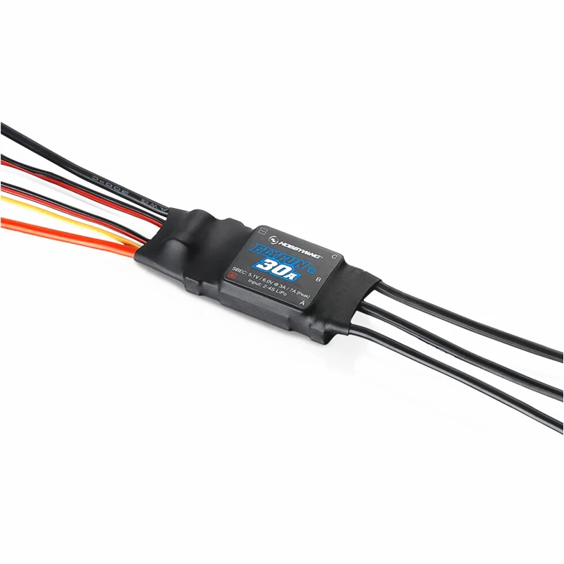 

Hobbywing FlyFun 30A V5 2-4S / 40A 3-6S LiPo Electric Speed Control ESC w/ BEC Programmable for RC Multicopter Drone Accessory