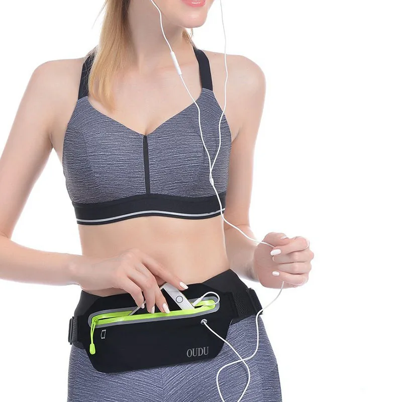 

Hidden Waist Bag Sports Phone Men's Belt Bag Ultra-Thin Waterproof Mini Fanny Pack New Hot Women Run Light Waist Pouch