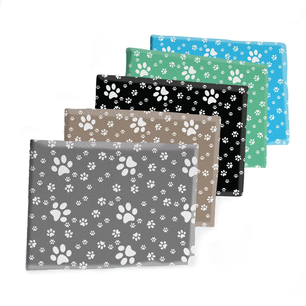 Ткань 50*145 см с принтом милой собачьей лапы полиэфирная хлопковая саржевая ткань