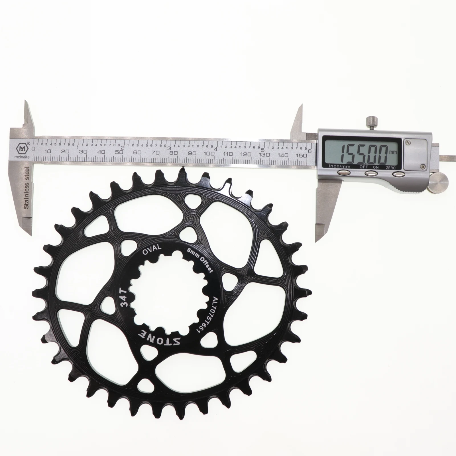 Каменная овальная Звездочка 6 мм офсетная для GXP XX1 Eagle X01 X1 X0 X9 для sram gxp DM 30T 32T 34T 36 38 MTB дорожный велосипед с прямым креплением 6 мм