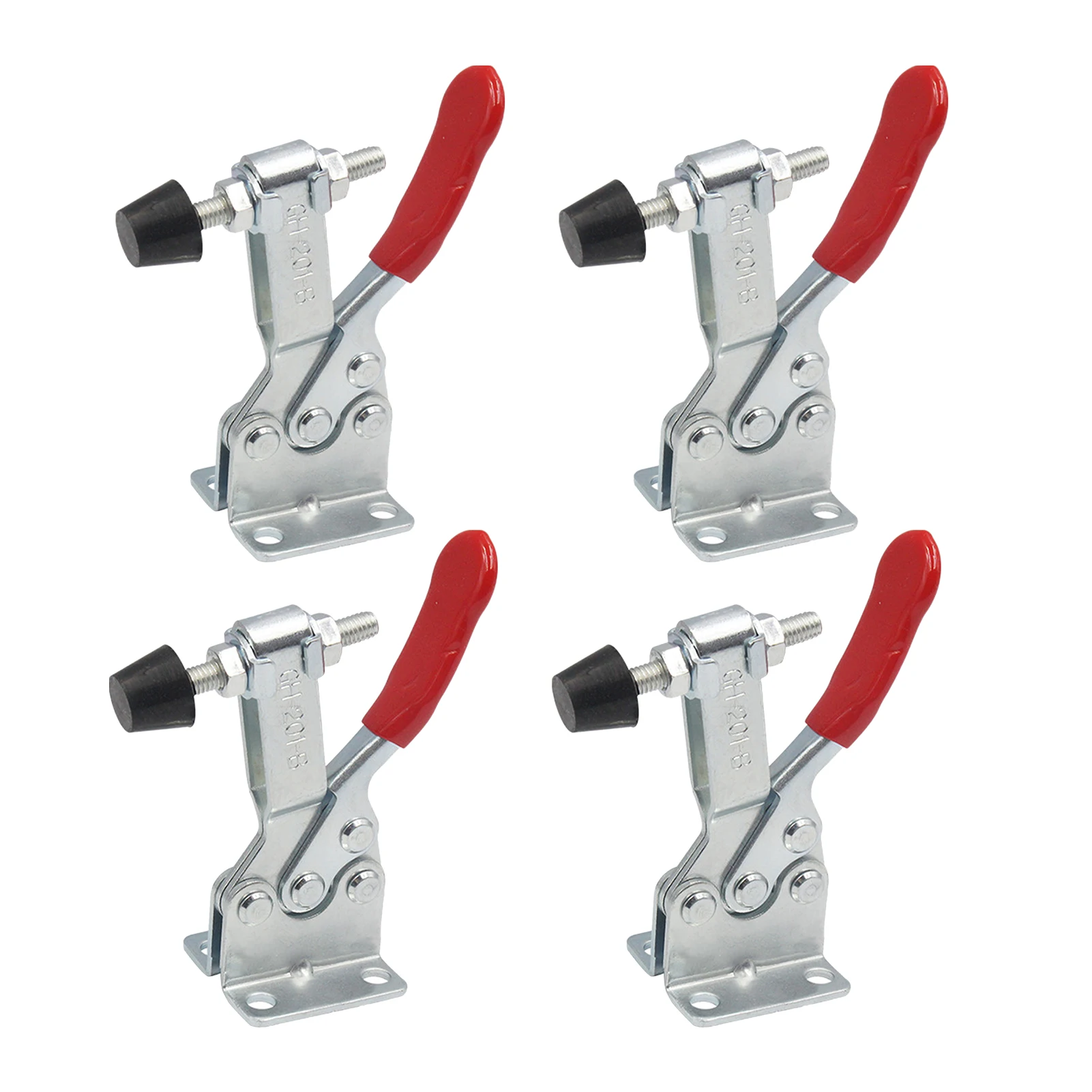 

4pcs Easy Use Horizontal Professional Heavy Duty Hand Tool Quick Release Home Ergonomic Holding Durable Accessories Toggle Clamp