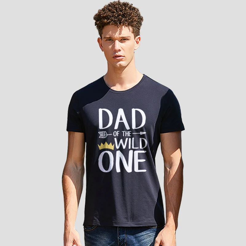 Забавная футболка потрясающая Мужская с надписью Dad Of The Wild One Thing Dad's Birthday Gift