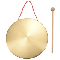 22cm hand gong brass copper chapel opera percussion with round play hammer