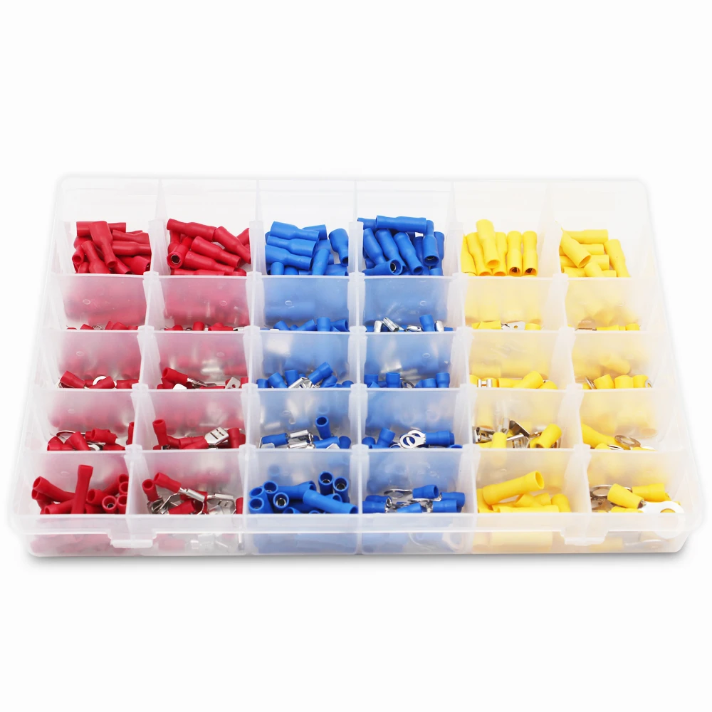 Прямая поставка коннектор 480 шт. набор обжимных клемм в ассортименте