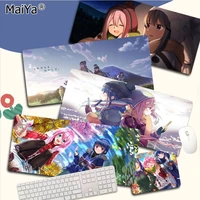 anime yuru camp calendar cute gamer play mats mousepad size for keyboards mat boyfriend gift