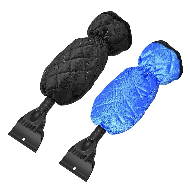 

Car Telescopic Ice Scraper Window Durable Warm Gloves Scraper Snow Ice Shovel Removal for Winter Snow Ice Defrost