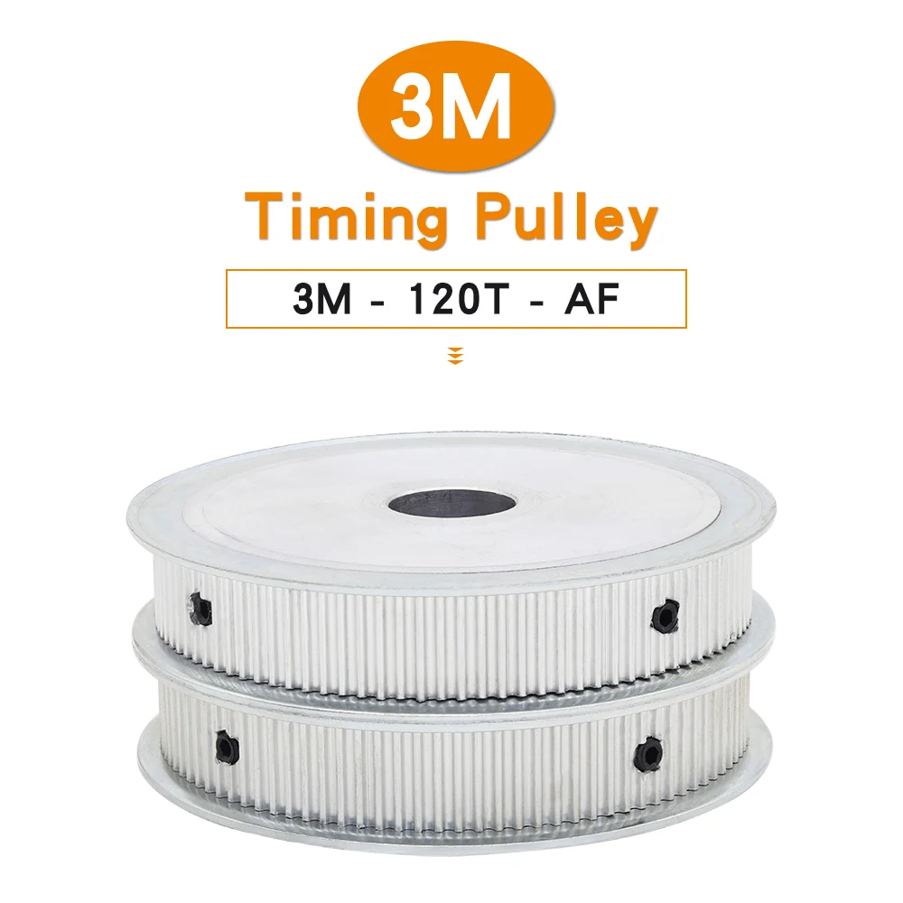

3M-120T Electric Motor Pulley Bore Size 8/10/12/14/15/20 mm Belt Pulley Alloy Material Match With Width 10/15 mm 3M Timing Belt