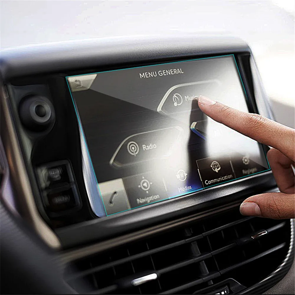 Защитная пленка для DVD-проигрывателя автомобиля стеклянная Peugeot 308 408 508 208 |