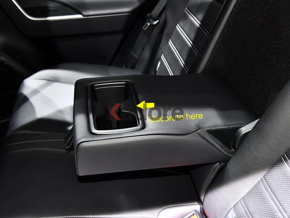 Для Toyota RAV4 RAV 4 аксессуары для интерьера углеродное волокно задняя крышка Держатель для стакана воды панель декоративная отделка автомобиля Наклейка