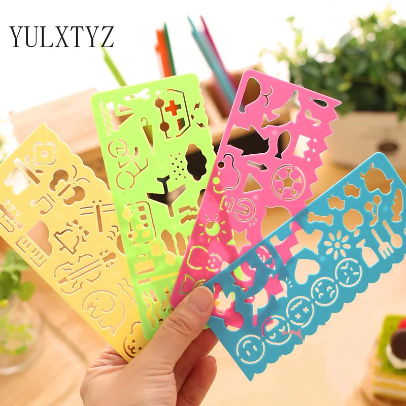 

Линейка для рисования, 4 шт./компл., для детей