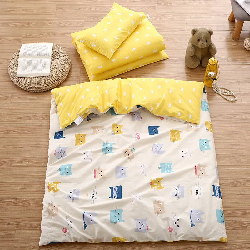 

Bedding Set Crib Duvet Cover for Baby Kids nursery Children sheet Pillowcase Cartoon Edredones Ninos Girls Princess Quilt Cover