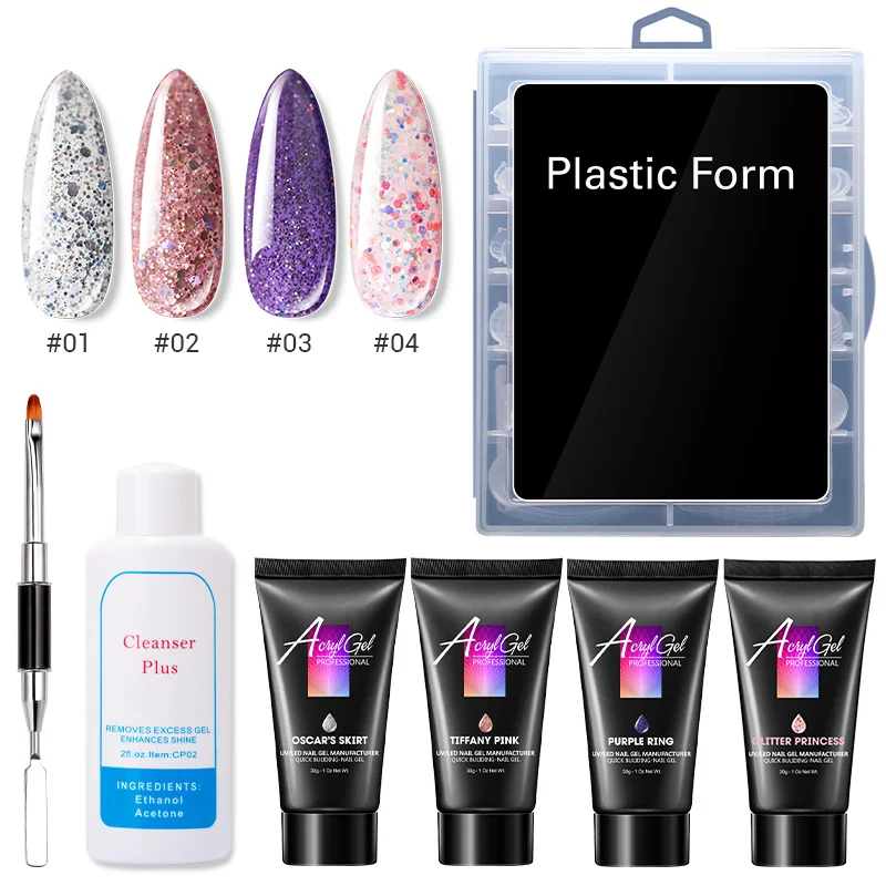 Modelones 4 шт./лот нейл арта продлить конструирующий Гель лак для ногтей от кисть