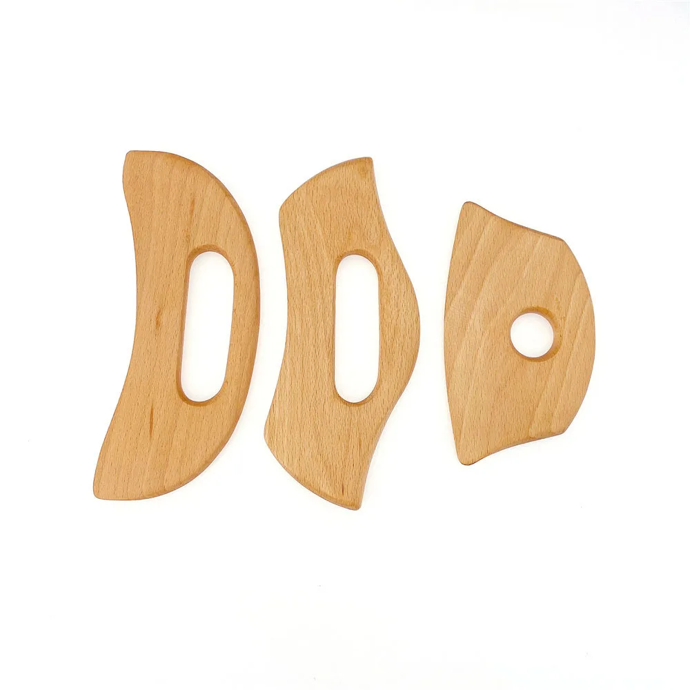 

Скребок Для Массажа Гуаша из натурального дерева, 1 шт., терапия давлением Массажер для акупунктуры, ручка для массажа