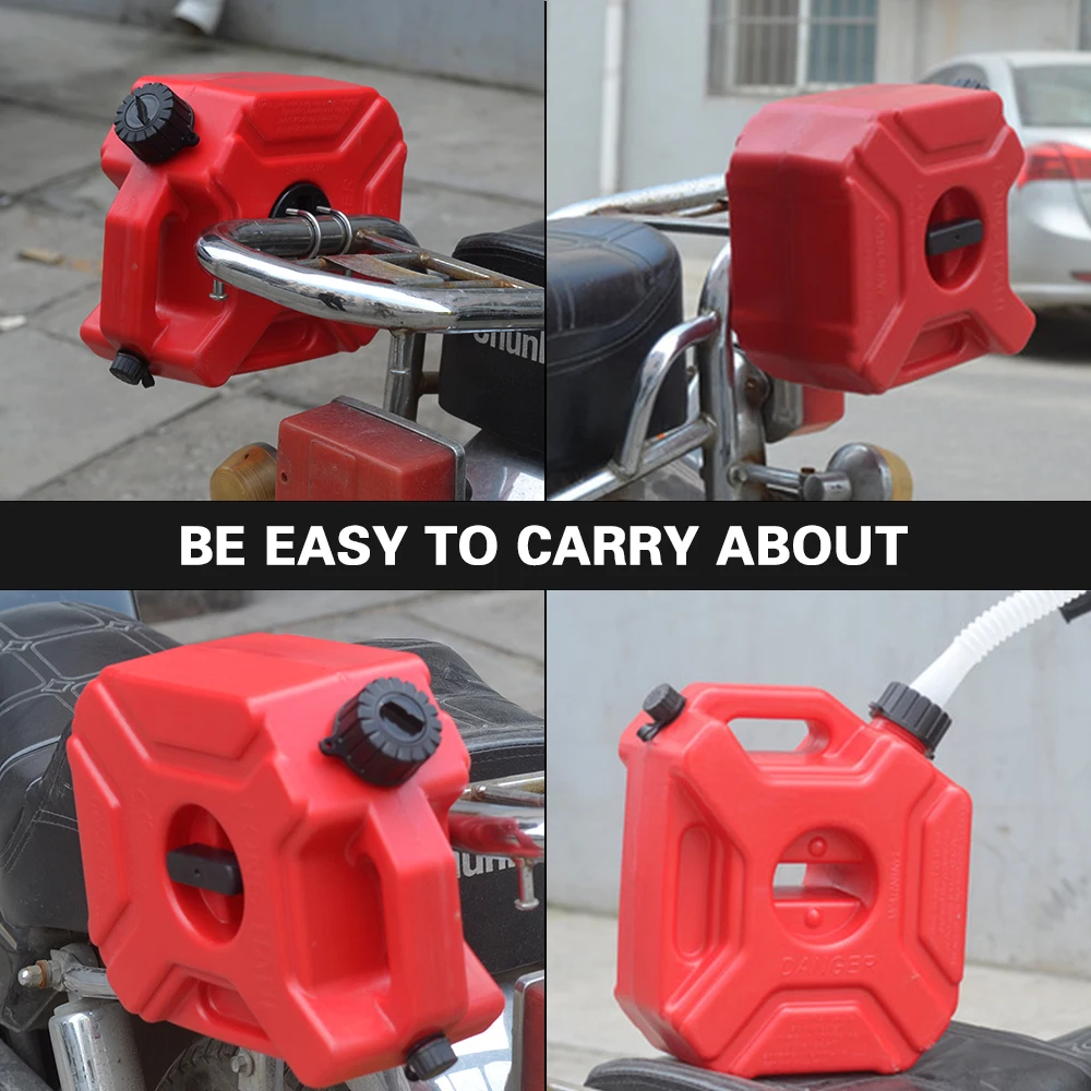 5 л литровое крепление запасной топливный бак для мотоцикла канистры Пластиковые