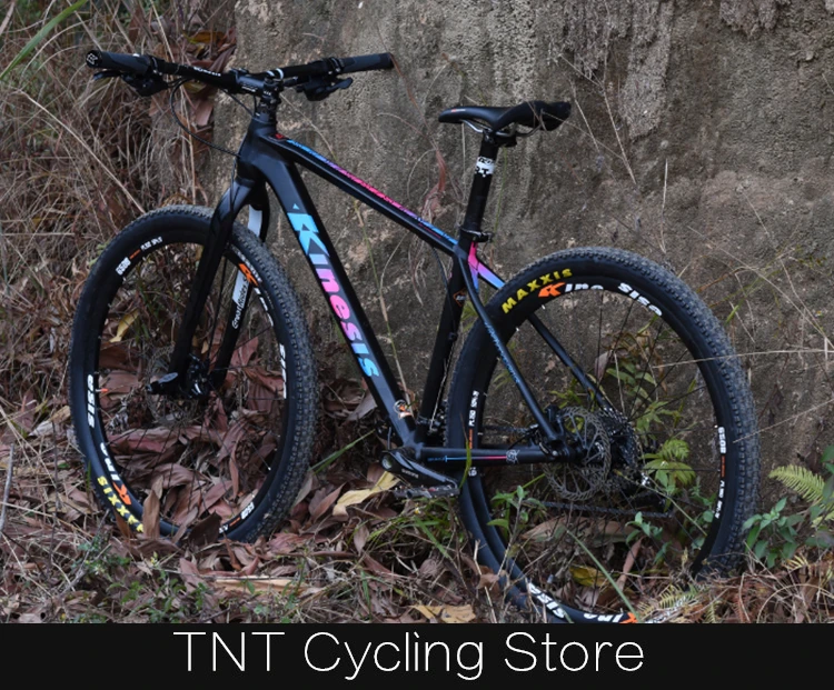 Kinesis 2" 27,5" 2" Алюминий MTB жесткая вилка конический конус 1-1/8" до 1-1/" дисковый тормоз быстросъемные вилки 830 г