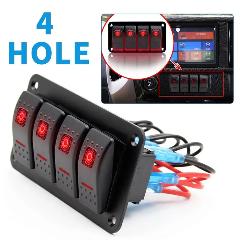 Инновационная 4 банда Автомобильная Морская Лодка Караван светодиодный