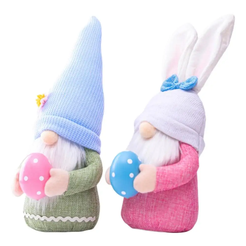 Пасхальные гномы украшения ручной работы Пасхальный кролик гном мистер и миссис