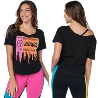 yoga clothes zumba dance clothes fitness summer aerobics sportswear ladies yoga workout tops t shirt t2132