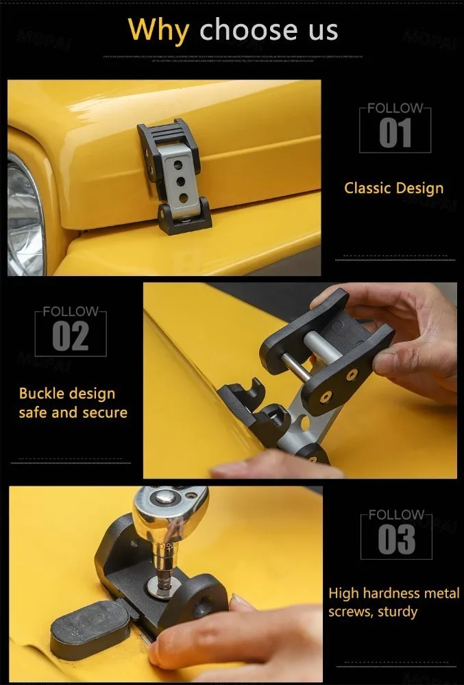 MOPAI замки капот для Jeep Wrangler TJ Черный Автомобильный капот защелка защелки крышки для Jeep Wrangler TJ 1997-2006 автомобильные аксессуары