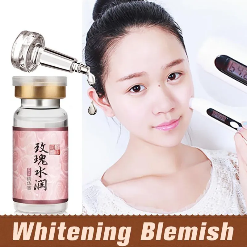 Розовая увлажняющая эссенция жидкость 10 мл увлажняющее отбеливание и осветление