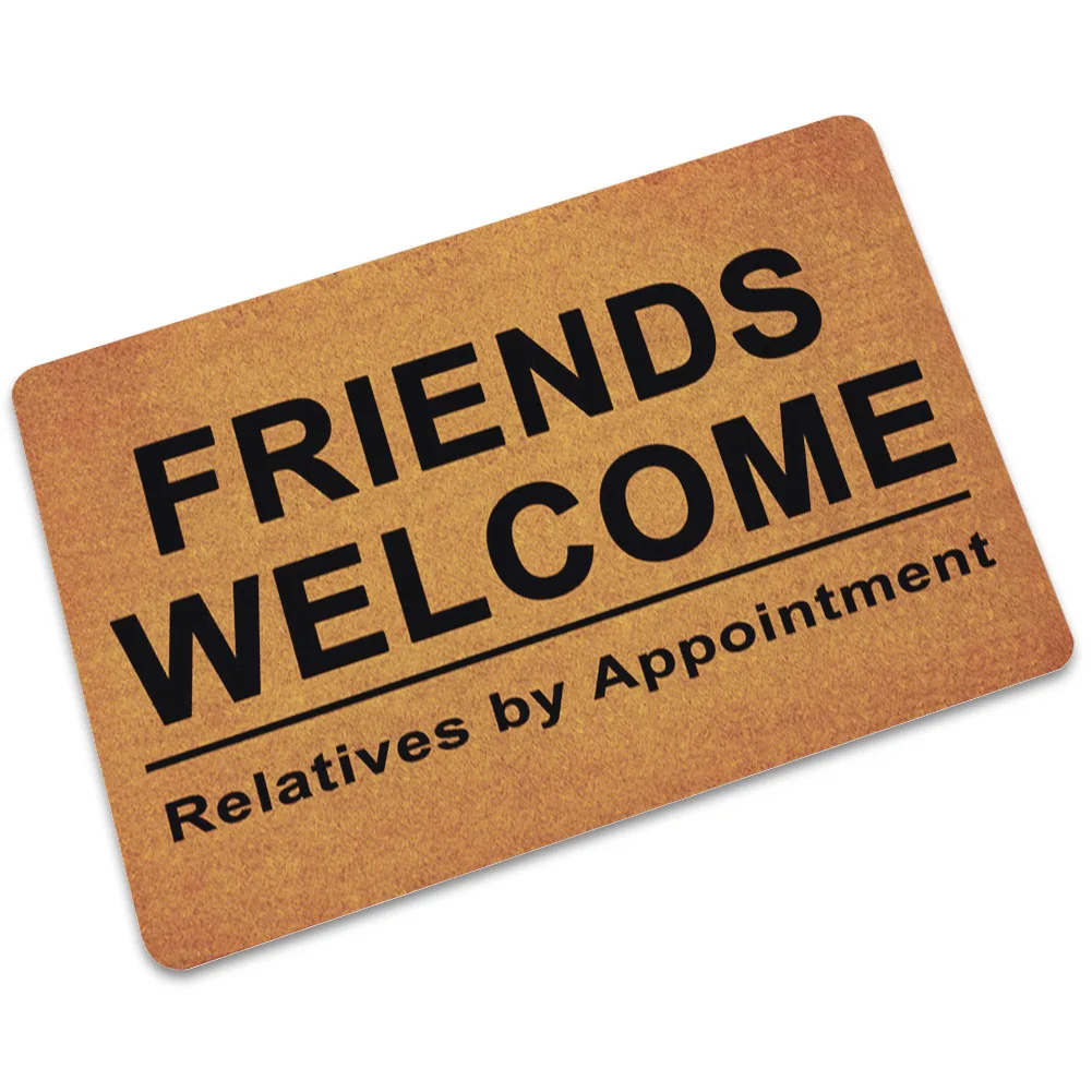 Индивидуальный нескользящий напольный коврик с надписью Придверные коврики