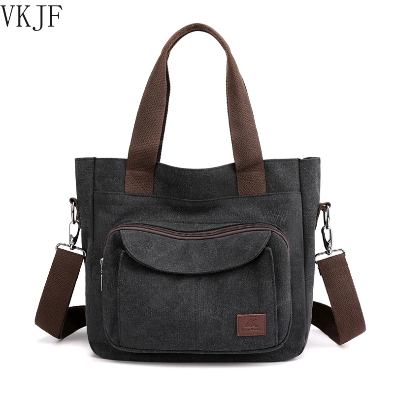 

2021 Women Bag New Fashion Messenger Bag Women Shoulder Bag Canvas Handbag Large Capacity Fashion Women's Tote Shopping Bag