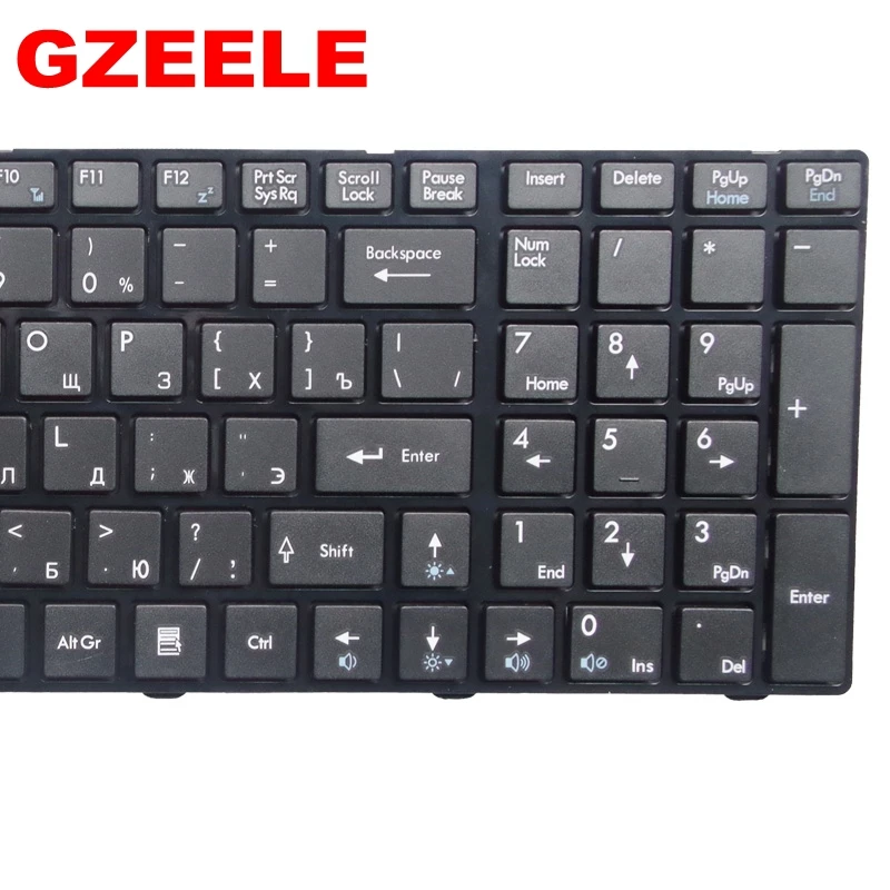 Русская клавиатура для MSI A6200 CR620 CX705 S6000 MS-1681 MS-1736 MS16GB MS16GA черный RU Клавиатура