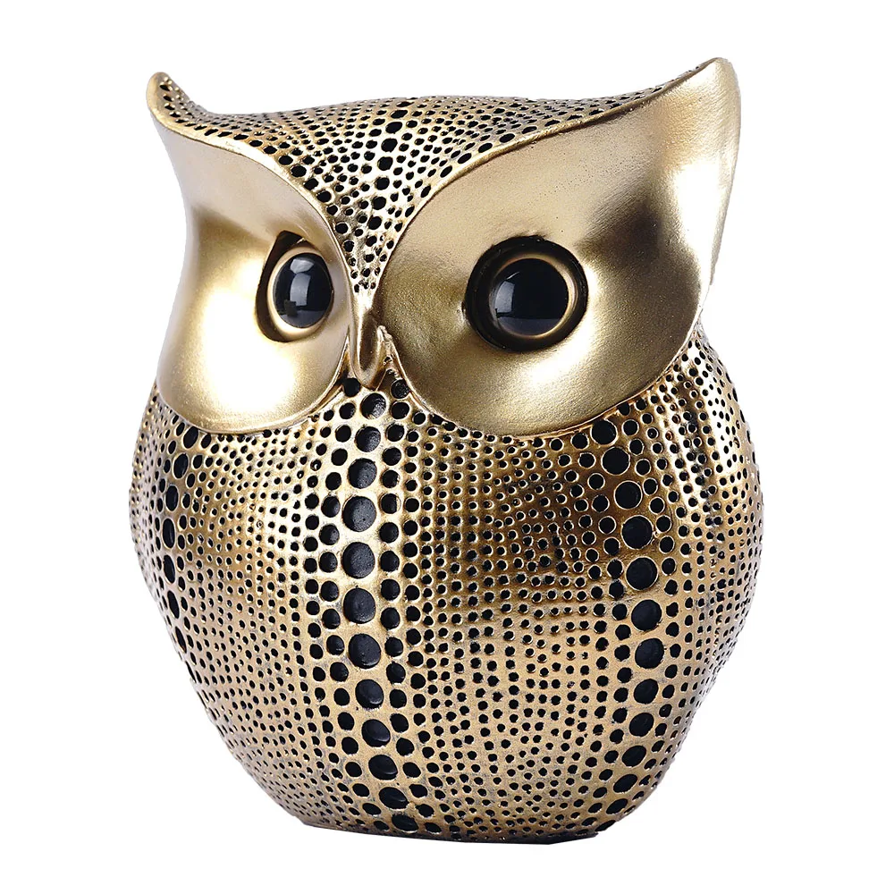 

Owl Statue Decor Small Crafted Figurines for Home Decor Accents Living Room Bedroom Office Decoration Book Shelf TV Stand Animal