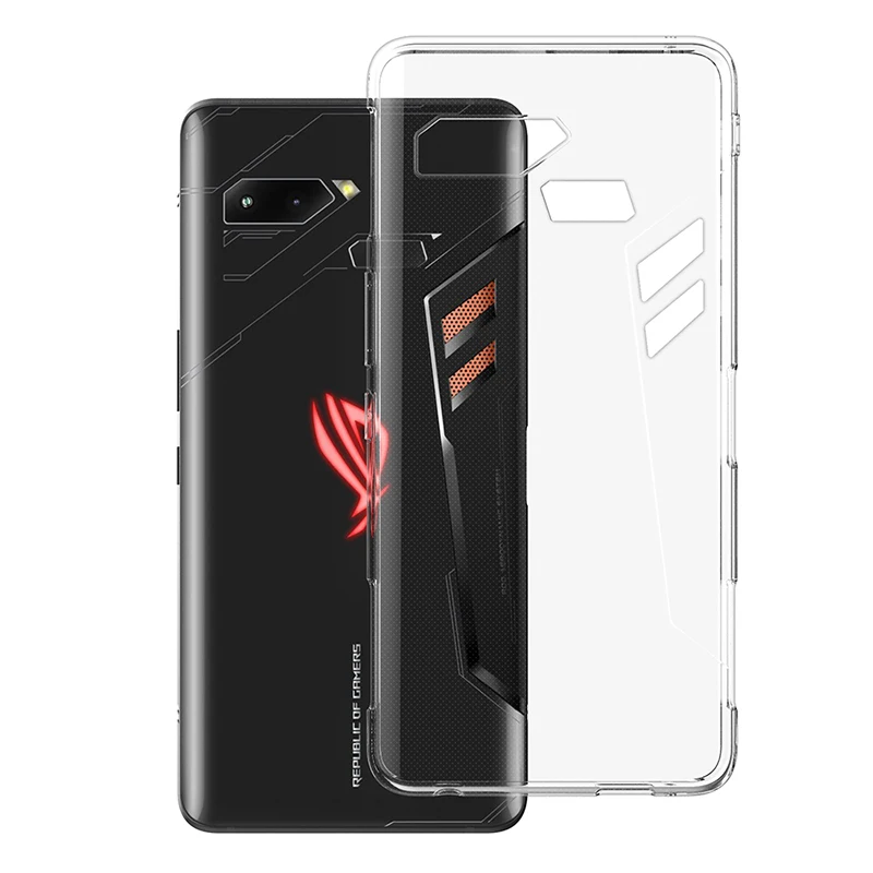Прозрачный силиконовый чехол для Asus ROG Phone II ROG Phone2 ROG Phone 2 ZS660KL мягкий чехол для телефона Etui>