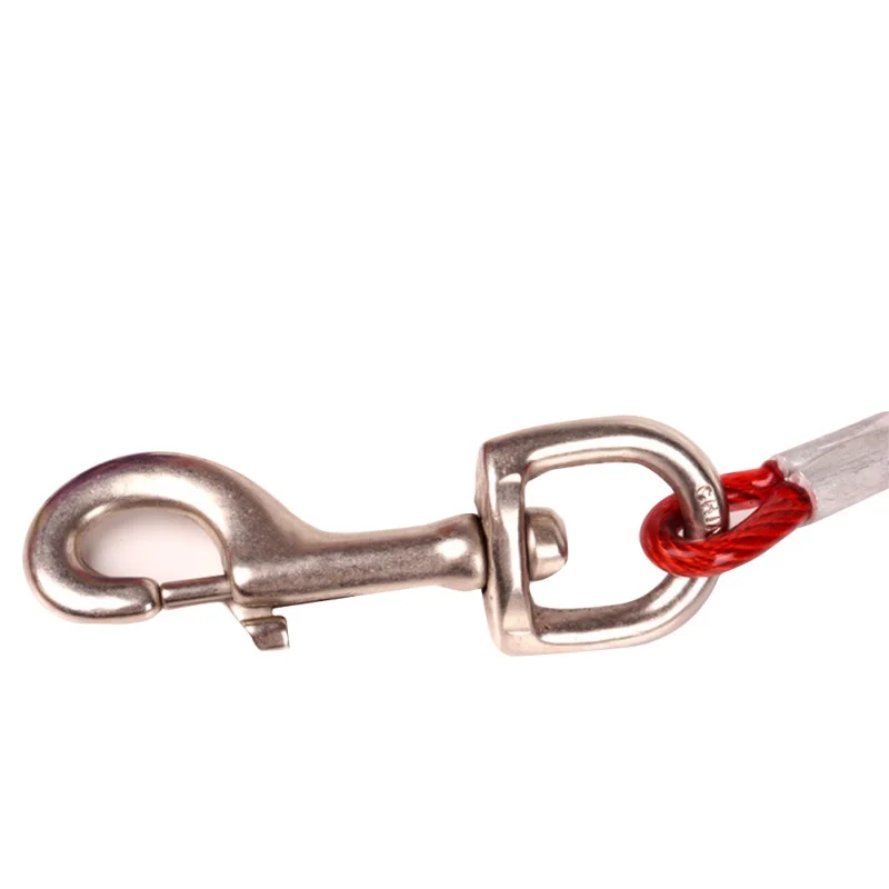 

2021 New Steel Wire Pet Leashes For Two Dogs Colors Anti-Bite Tie Out Cable Outdoor Lead Belt Dog Double Leash puppy accessories