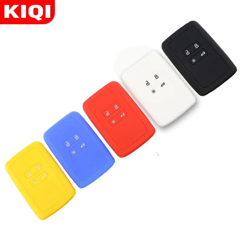 Силиконовый резиновый защитный чехол с 4 кнопками для автомобильных ключей Renault