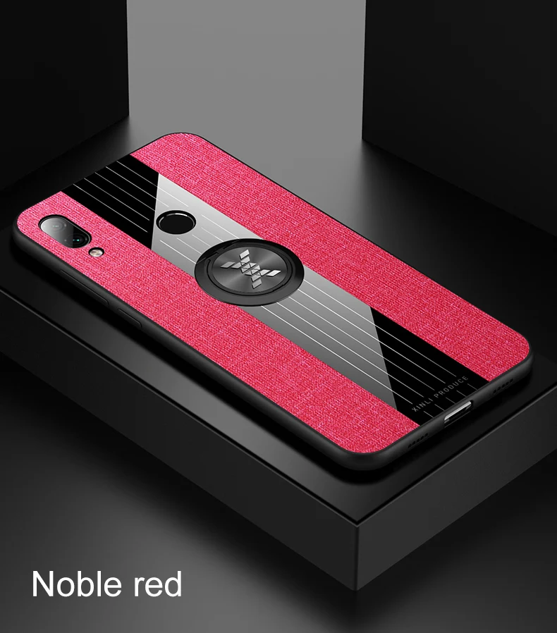 MAKAVO для Meizu Note 9 чехол, магнитное кольцо, держатель, ткань, Твердый Чехол, мягкая рамка, тканевый чехол для Meizu Note9, чехол для телефона s