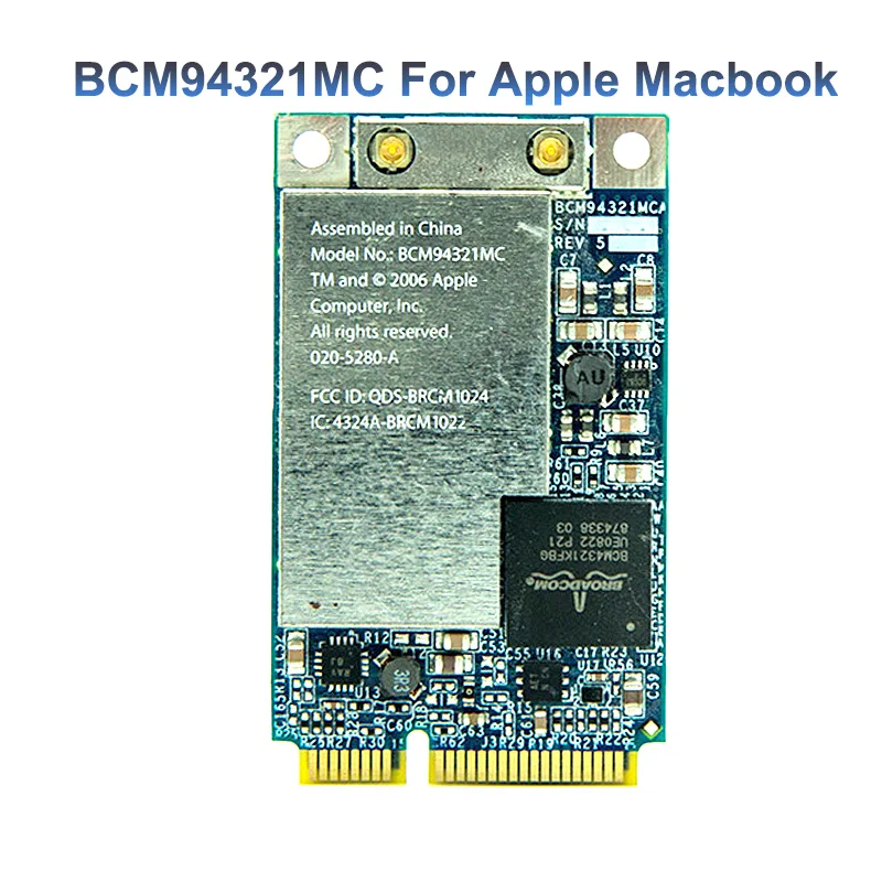 Беспроводной Adpter Mini PCI E WLAN wi fi карта Broadcom BCM94321MC BCM94321 Wireless N 802.11a/b/g/n 300 мбит/с для