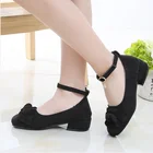 Большой букет невесты детское красное платье Ремешок на щиколотке принцесса кожаная обувь для детей, одежда для девочки-подростка на высоком каблуке; Вечерние и свадебные танцевальные туфли новые 2020