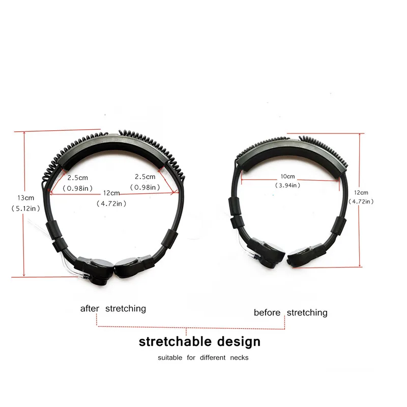 RISENKE Tactical Military Style Walkie Talkie Earpiece Headset for Baofeng UV-5R BF-480/490/320/V6 Kenwood TH-F6/F6A/D7/D7A/D7AG