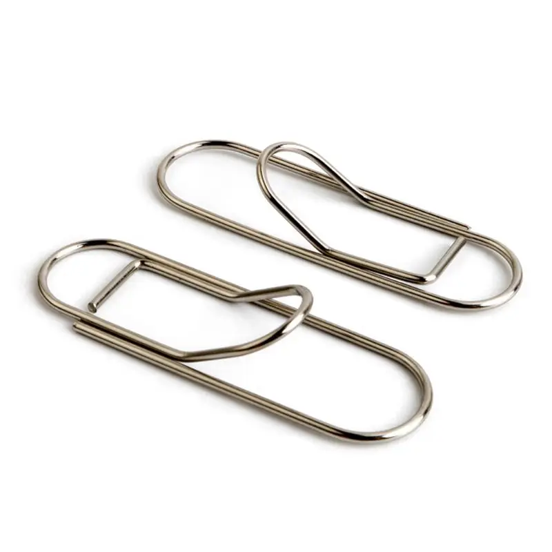

25Pcs/set Stainless Steel Pen Holder Clip for Notebook Journals Paper Clip Office Supply
