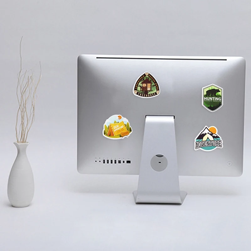 

50 PCS Camping Landscape Stickers Outdoor Adventure Climbing Travel Waterproof Sticker To DIY Suitcase Laptop Bicycle Helmet Car