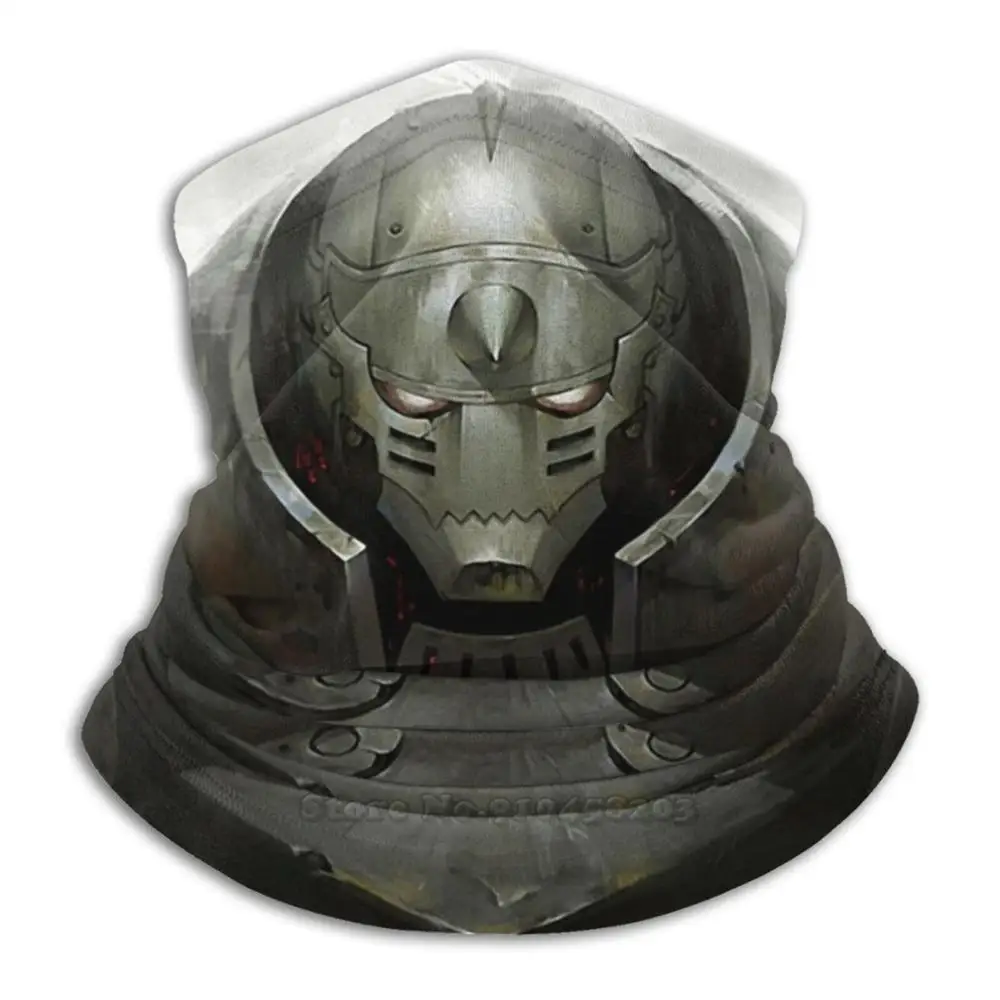 

Alphonse Elric Cycling Motorcycle Headwear Washable Scarf Neck Warmer Face Mask Full Metal Alchemist Hiromu Arakawa Brotherhood