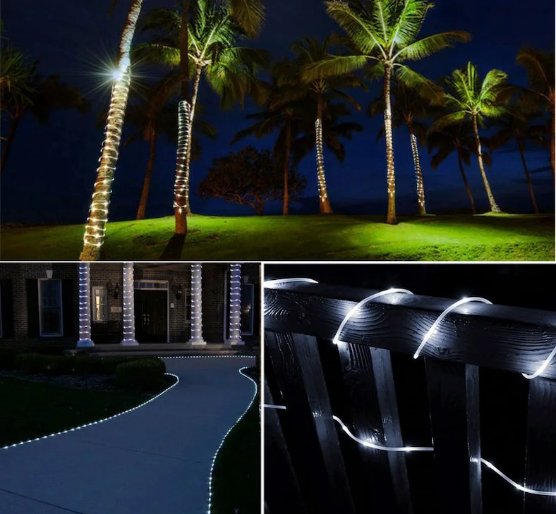 Фото The longest 10M-100M Street Garland String Fairy Lights Waterproof Rope Light for House Tube Outdoor Garden Christmas Decoration Лампы и The longest 10M-100M Street Garland String Fairy Lights Waterproof Rope Light for House Tube Outdoor Garden Christmas Decoration Лампы и