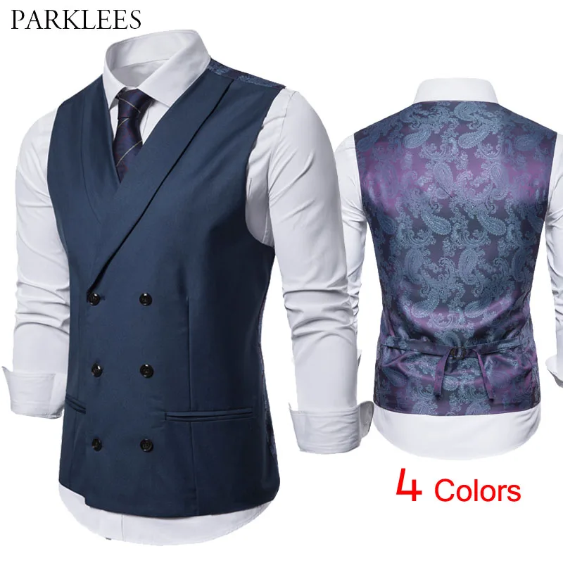 

Роскошный блестящий мужской жилет с цветочным принтом пейсли, Свадебный Мужской наряд, мужские платья, жилеты, повседневный приталенный пл...